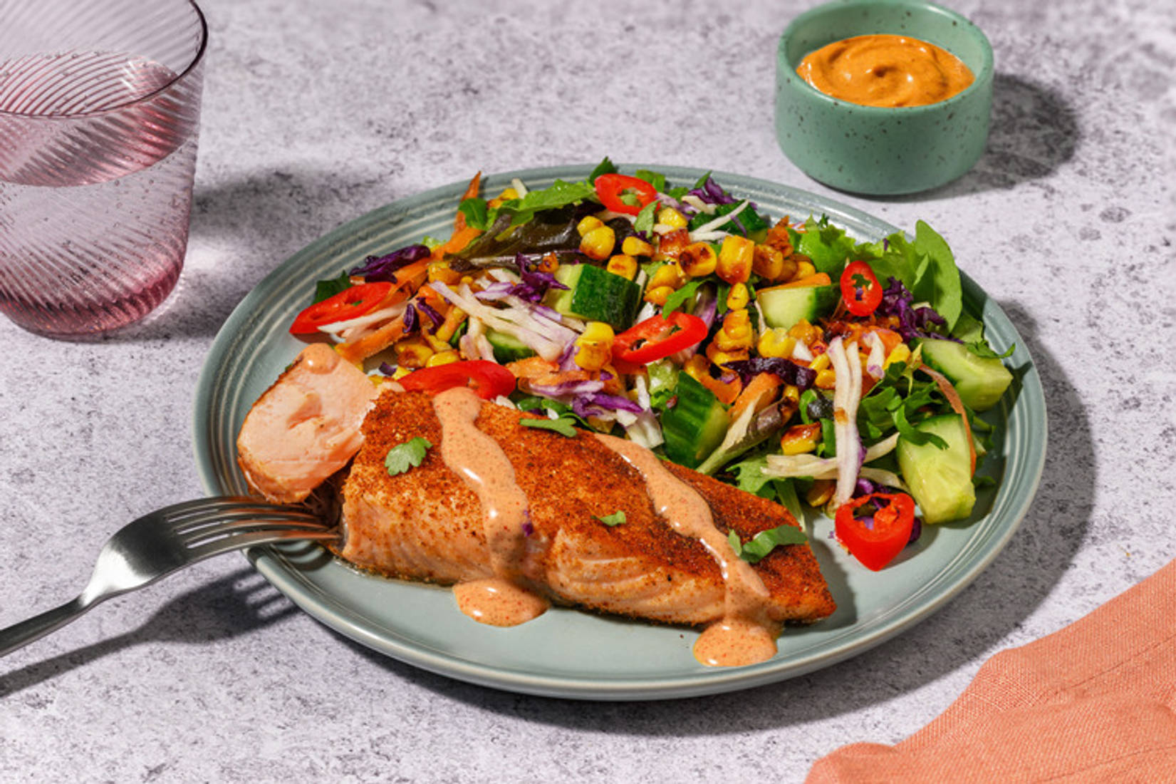 Tex-Mex Chicken & Charred Corn Slaw