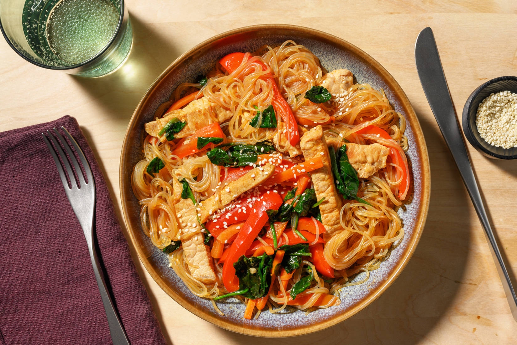 Umami Pork & Sweet Potato Noodle Japchae