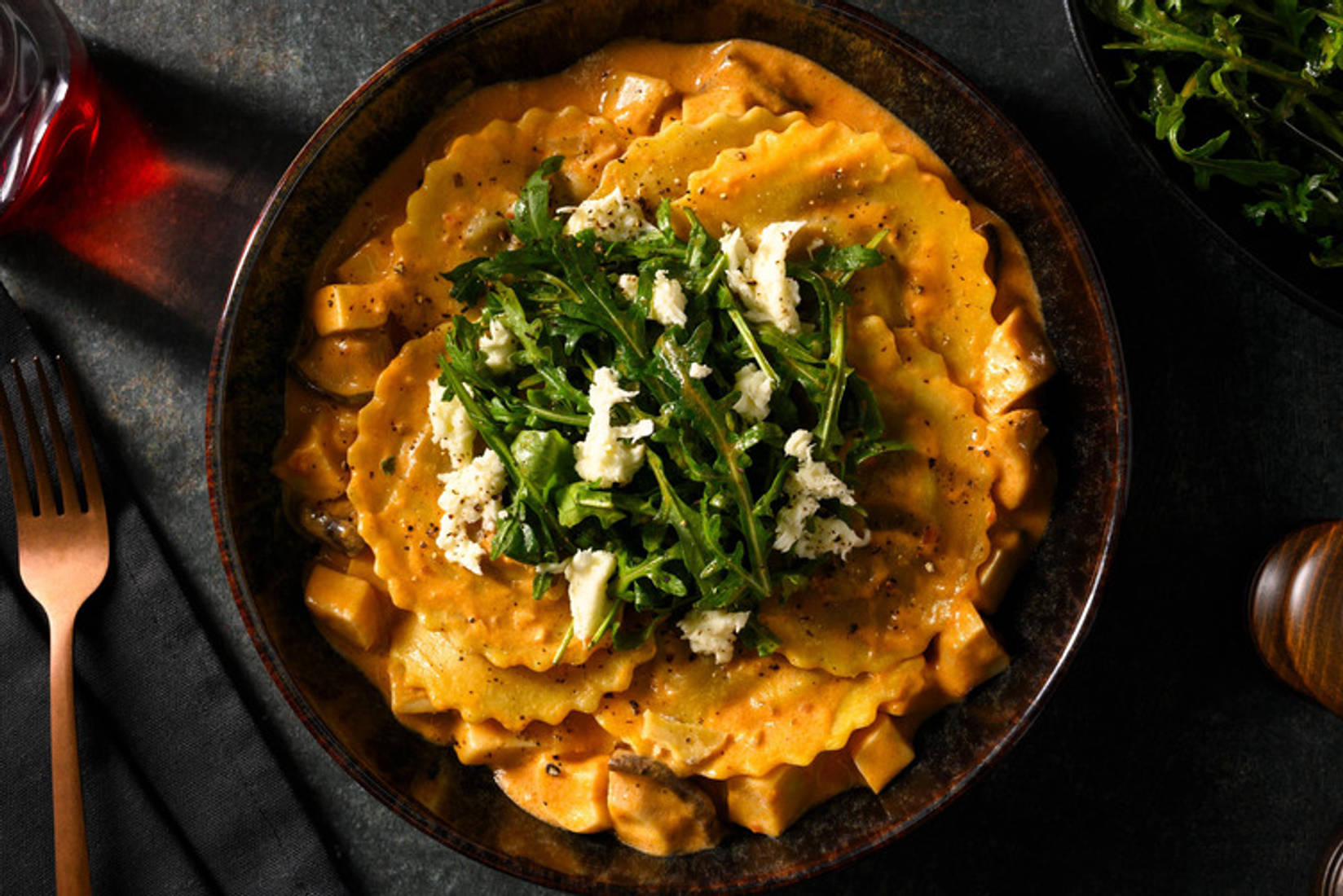 Gefüllte Girasoli mit Büffelmozzarella