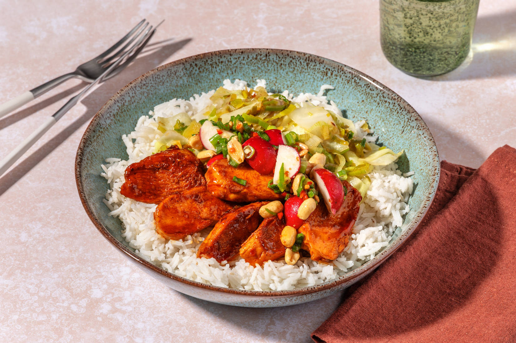 Rask og spicy kyllingwok