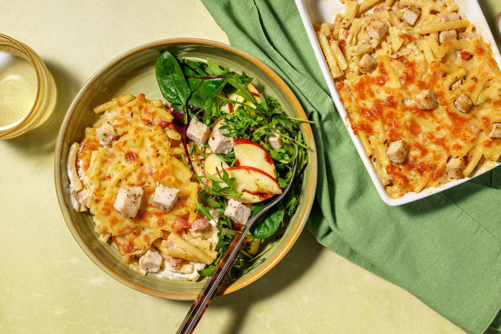 Bacon and Caramelised Onion Croziflette Style Chicken Pasta