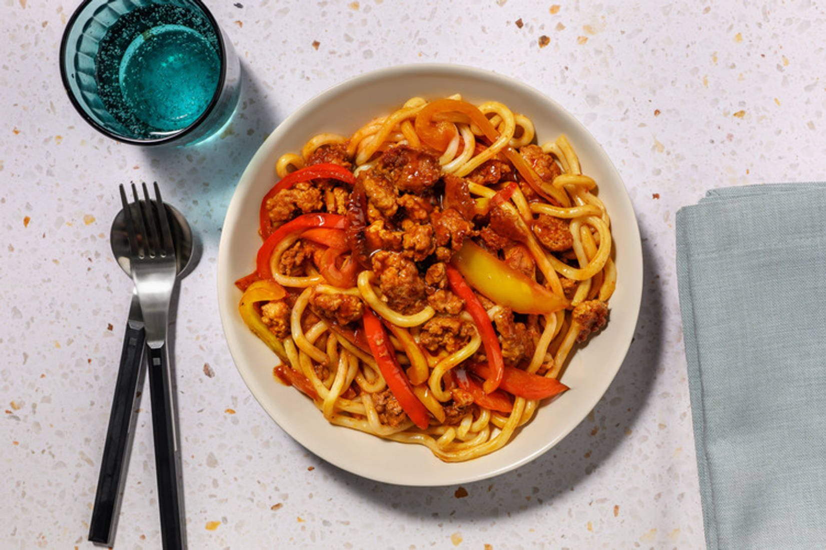 Speedy Szechuan Turkey Udon