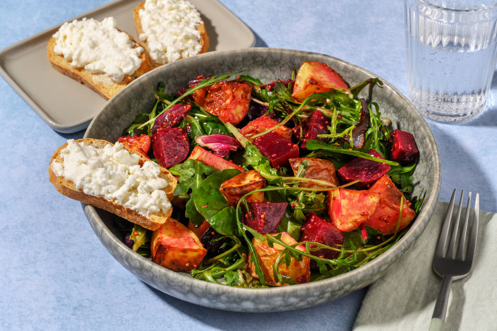 Honeyed Goat's Cheese Ciabatta Toasts