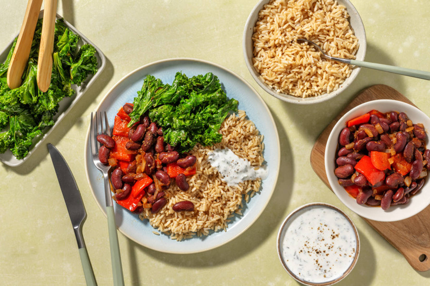 Louisiana-style Beans and Brown Rice