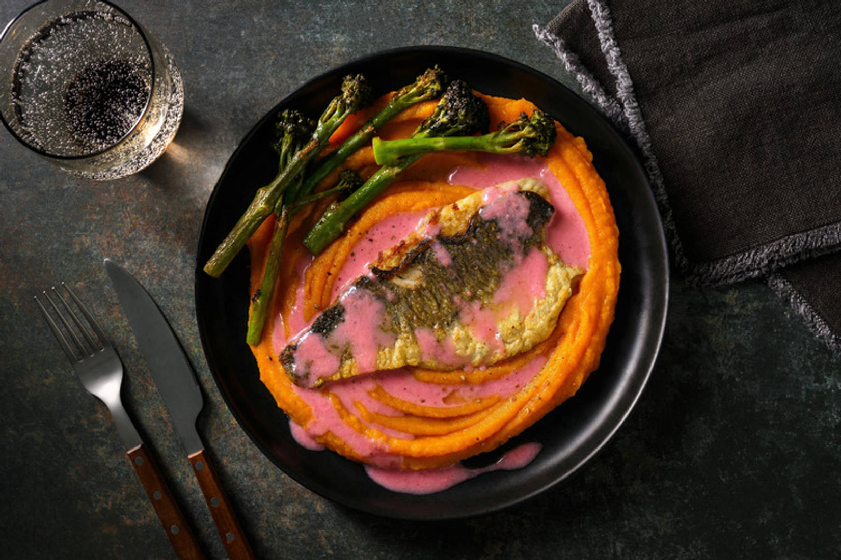 Dorada con leche de tigre al ponzu 