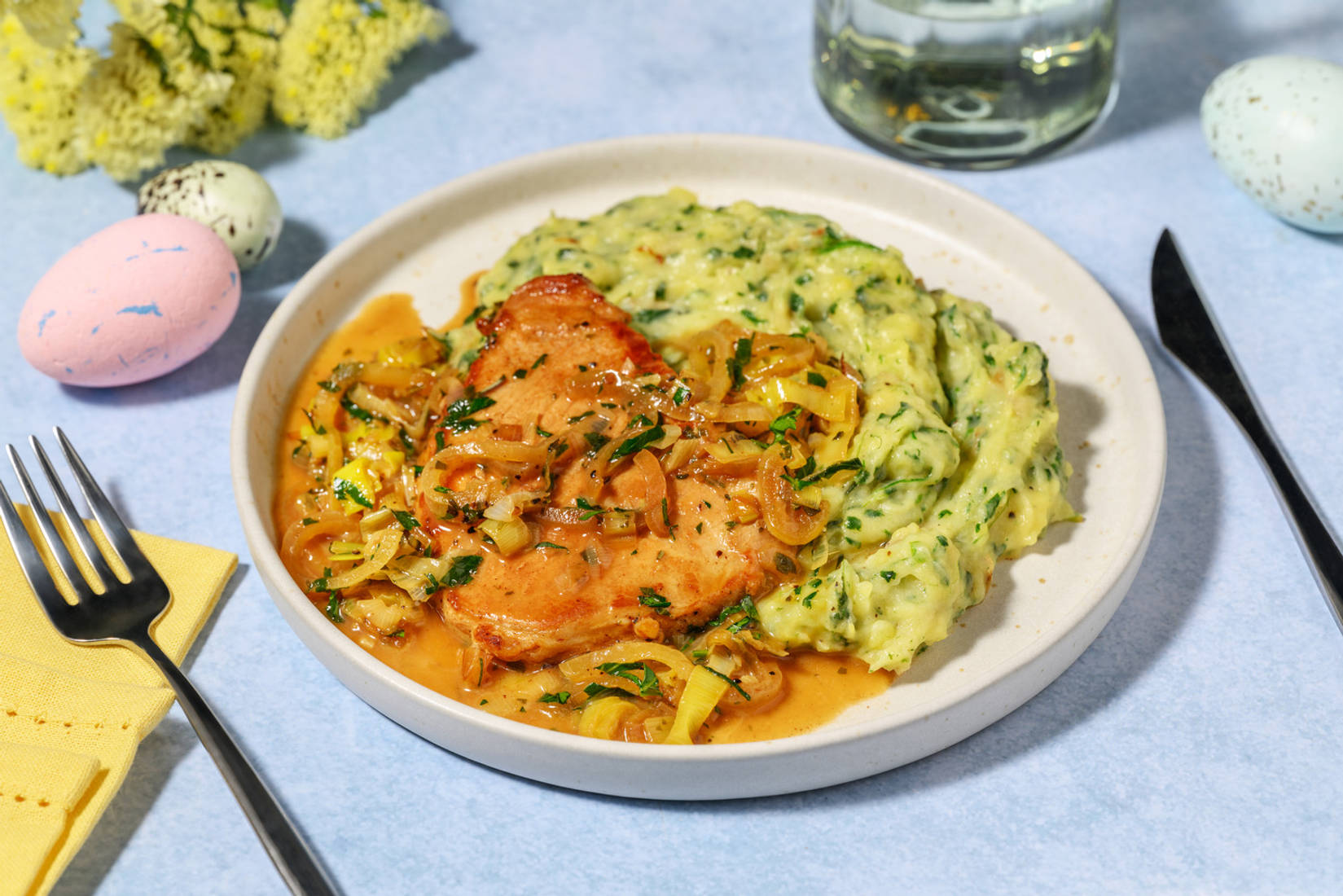 Pork Steaks in Apple & Sage Glaze