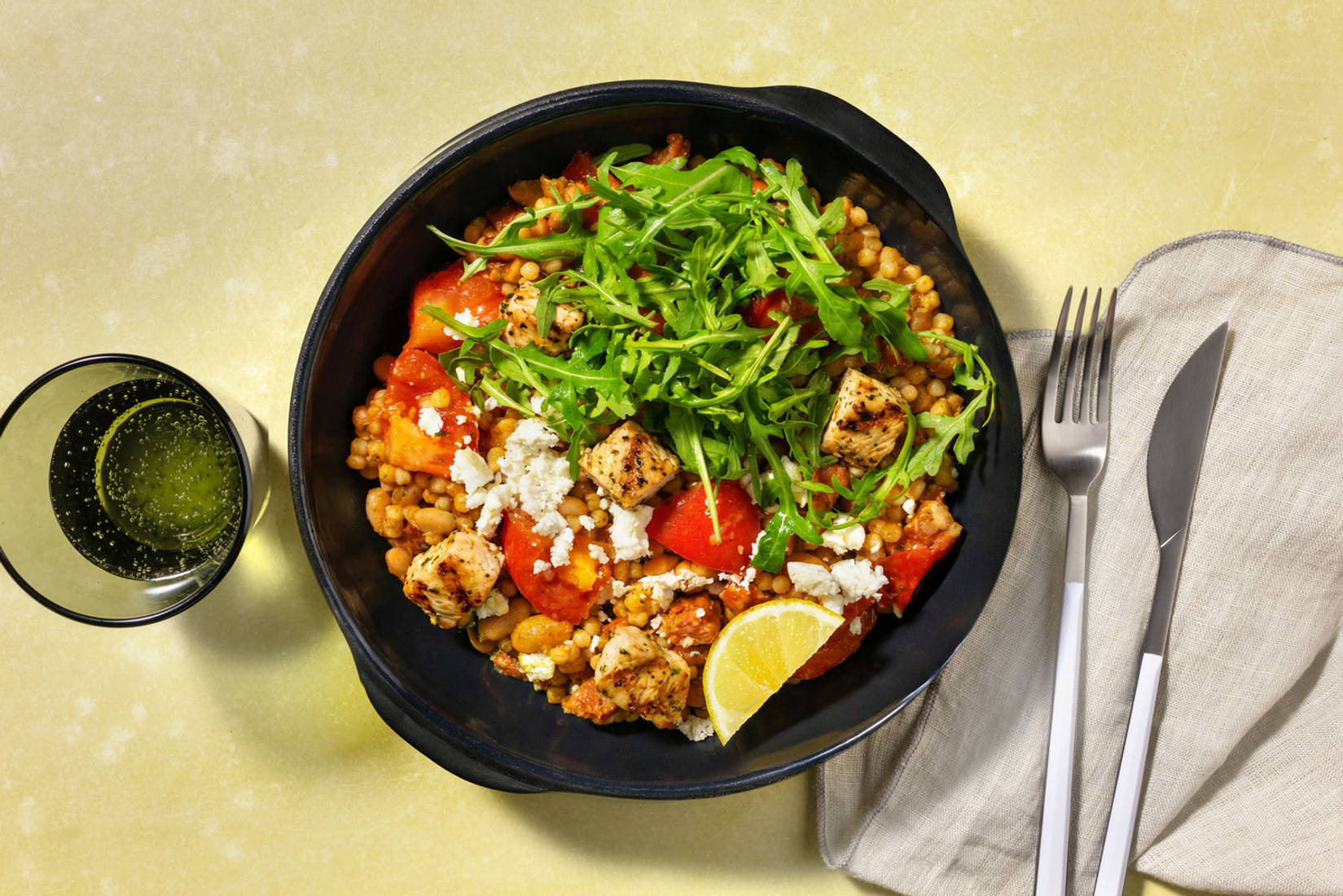 Chicken, Chorizo, Pesto and Butter Bean Jumble