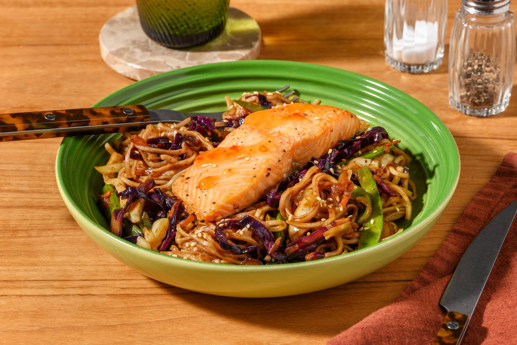 Sweet Chilli Salmon Noodle Bowl