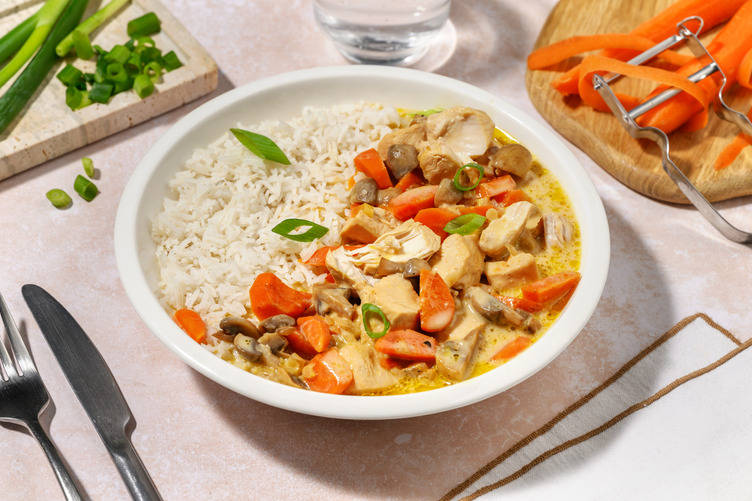 Mijoté de poulet & sauce miso-soja