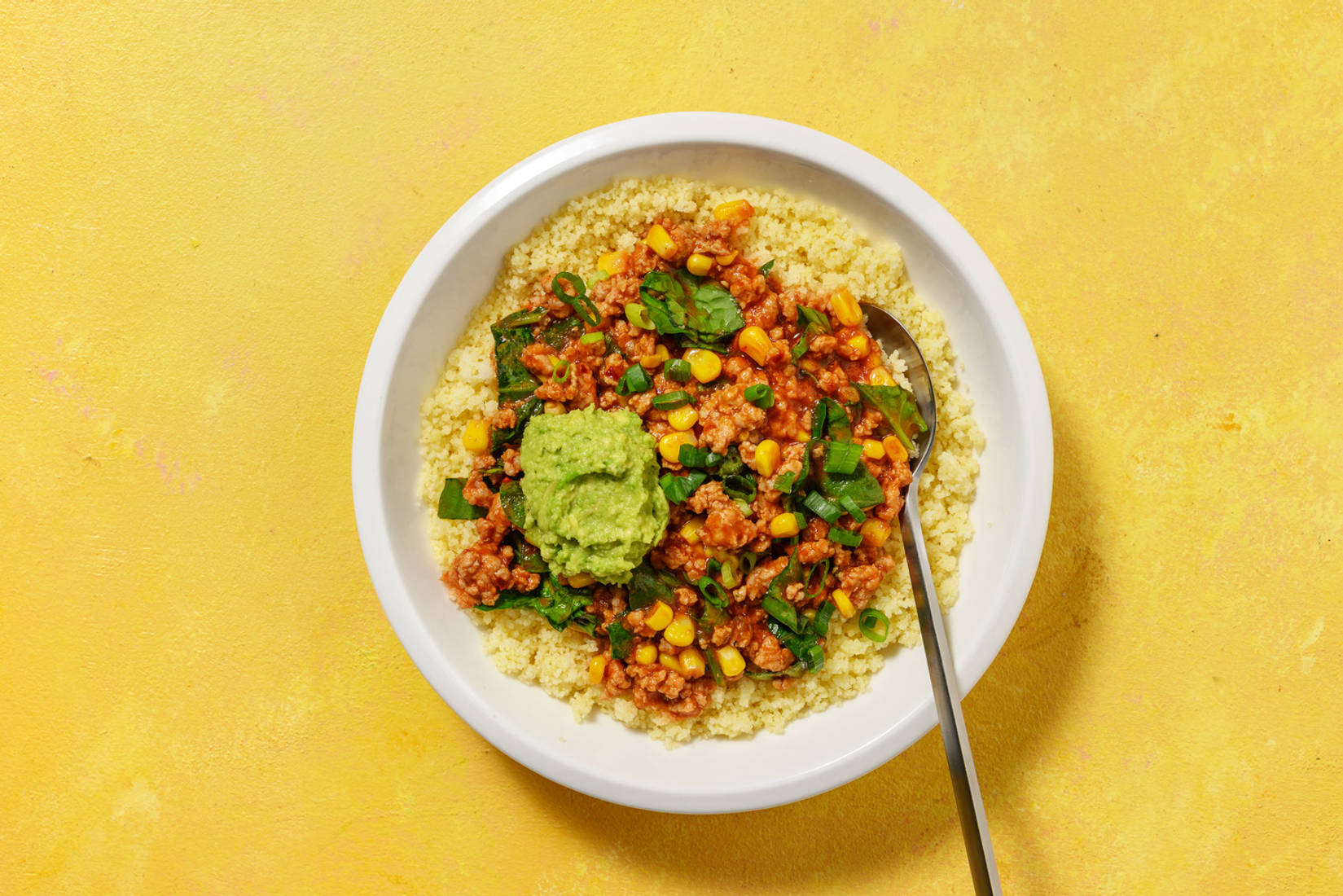 Chipotle Bowl : porc haché épicé & guacamole