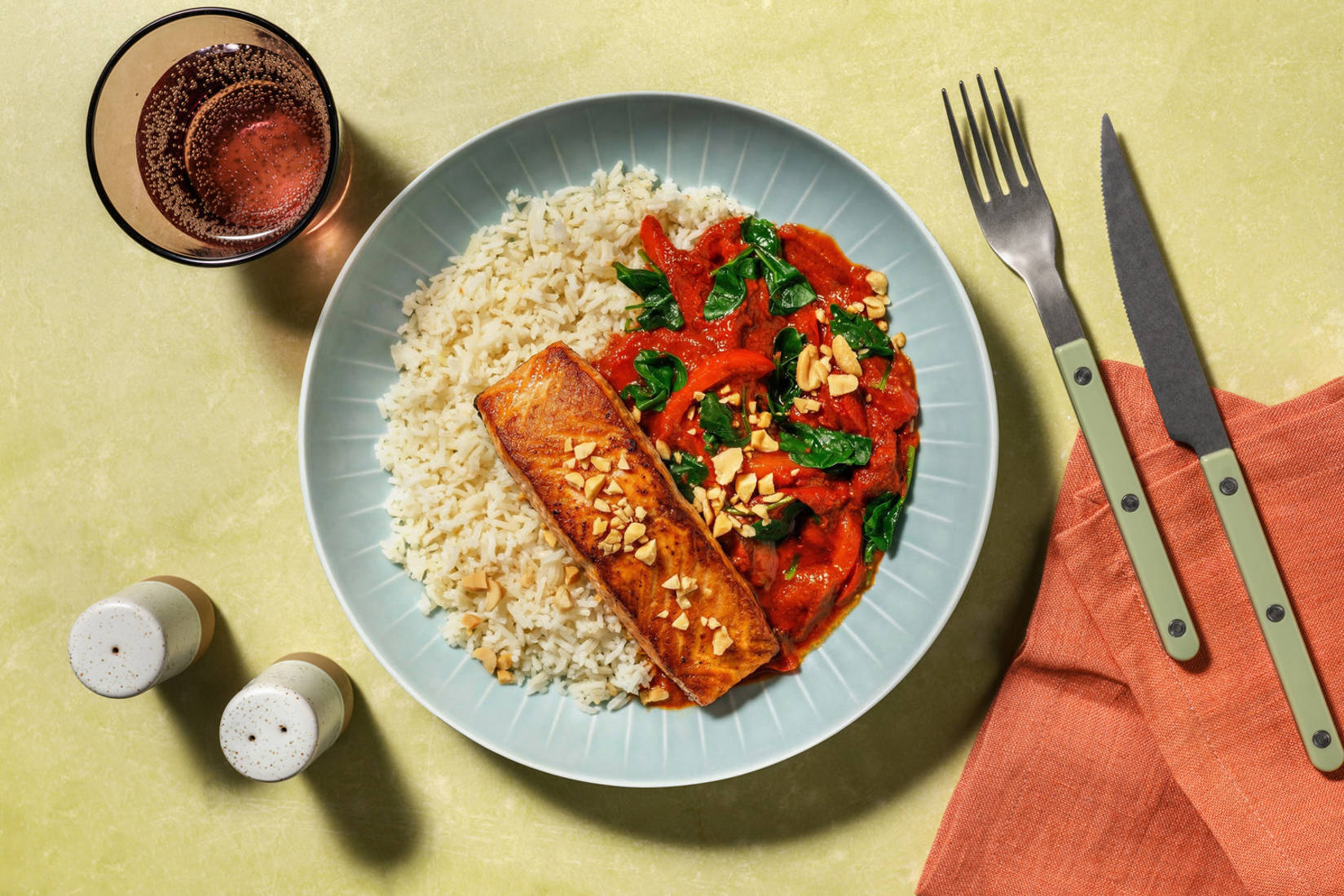 Smoky Salmon and Mexican Style Spiced Sauce