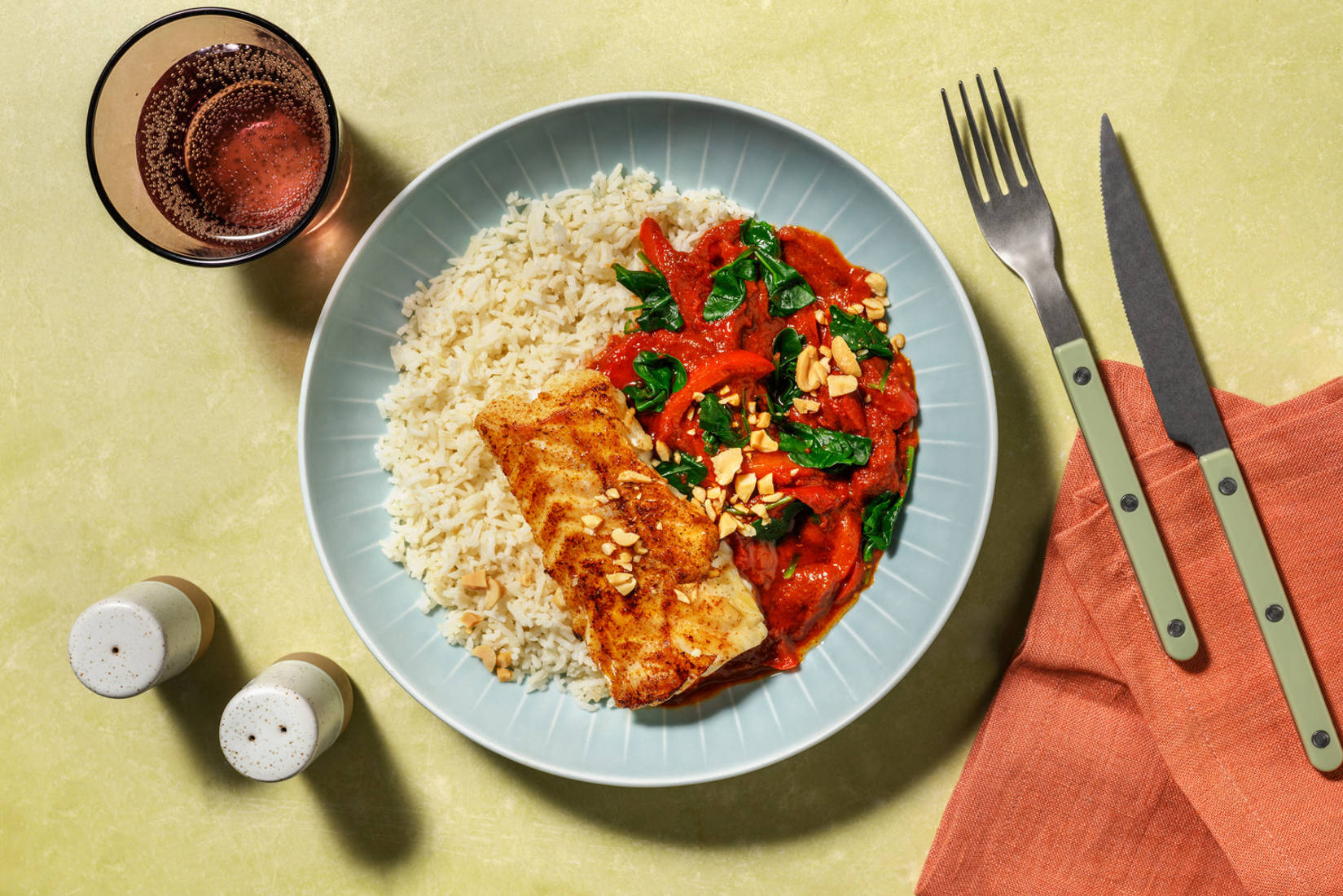 Smoky Cod and Mexican Style Spiced Sauce