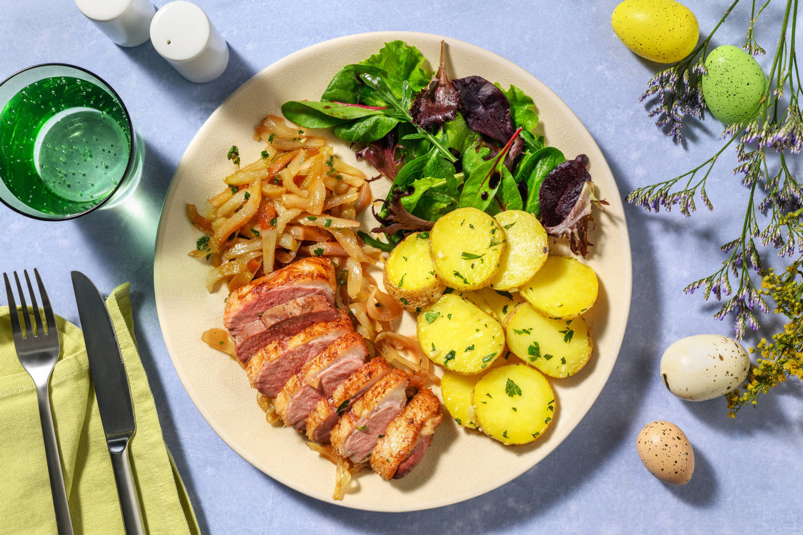 Canard & pommes sarladaises des beaux jours