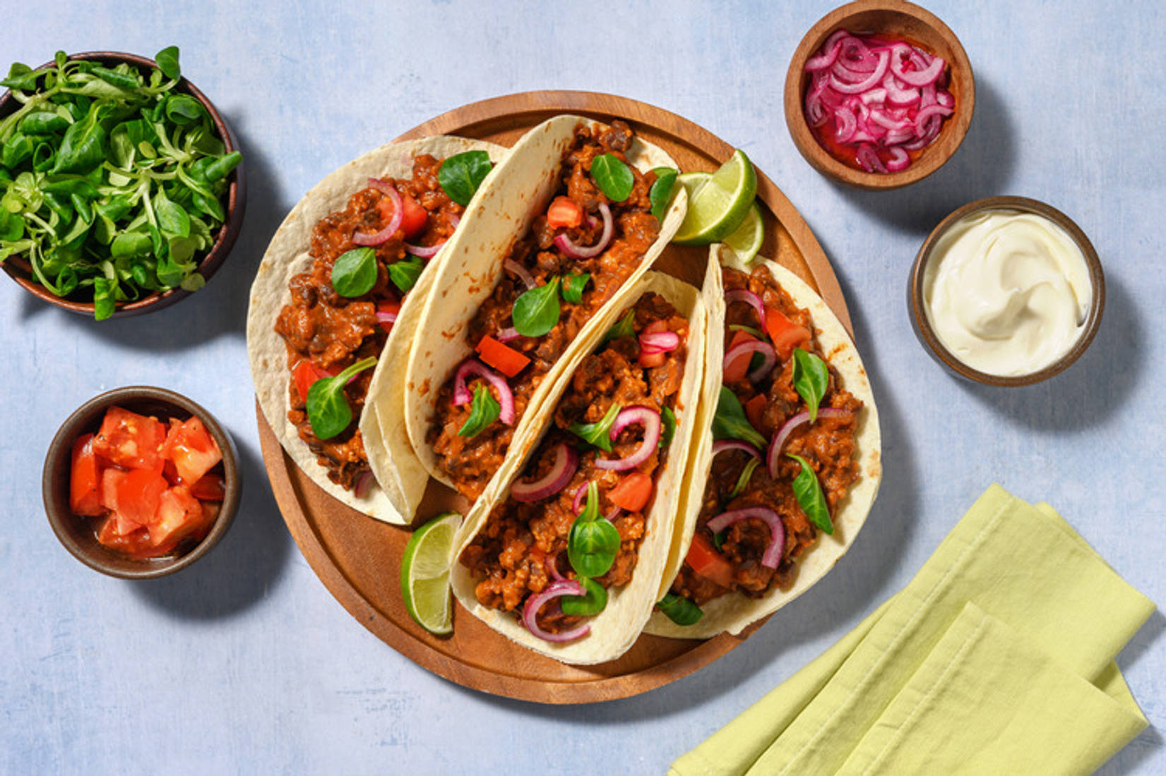 Lean Beef and Black Bean Tacos