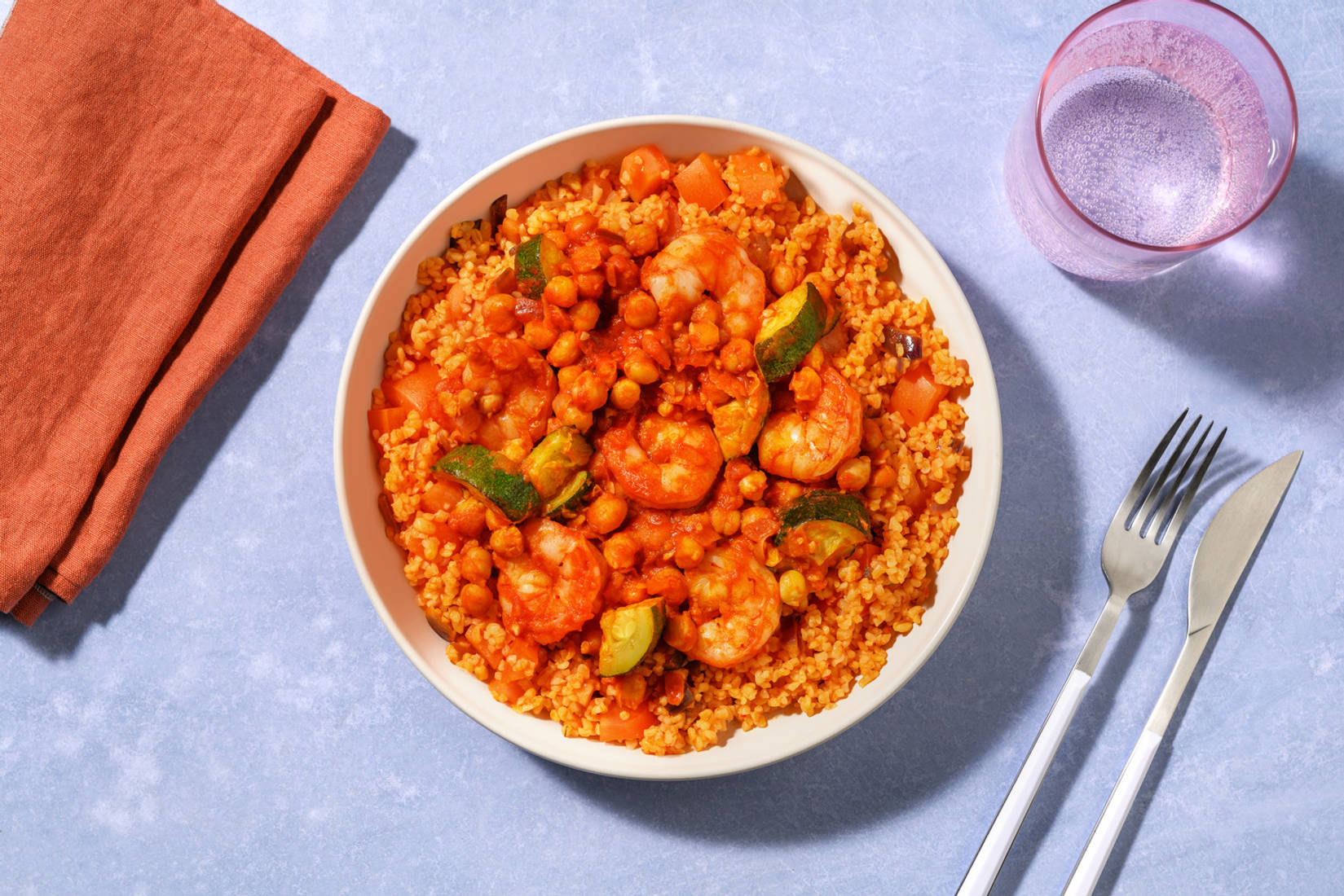 Middle Eastern Style Double Prawn and Chickpea Tagine