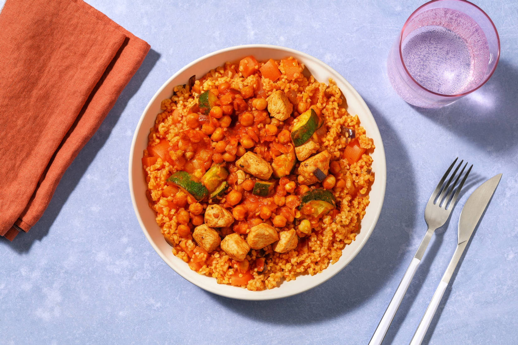 Middle Eastern Style Chicken and Chickpea Tagine