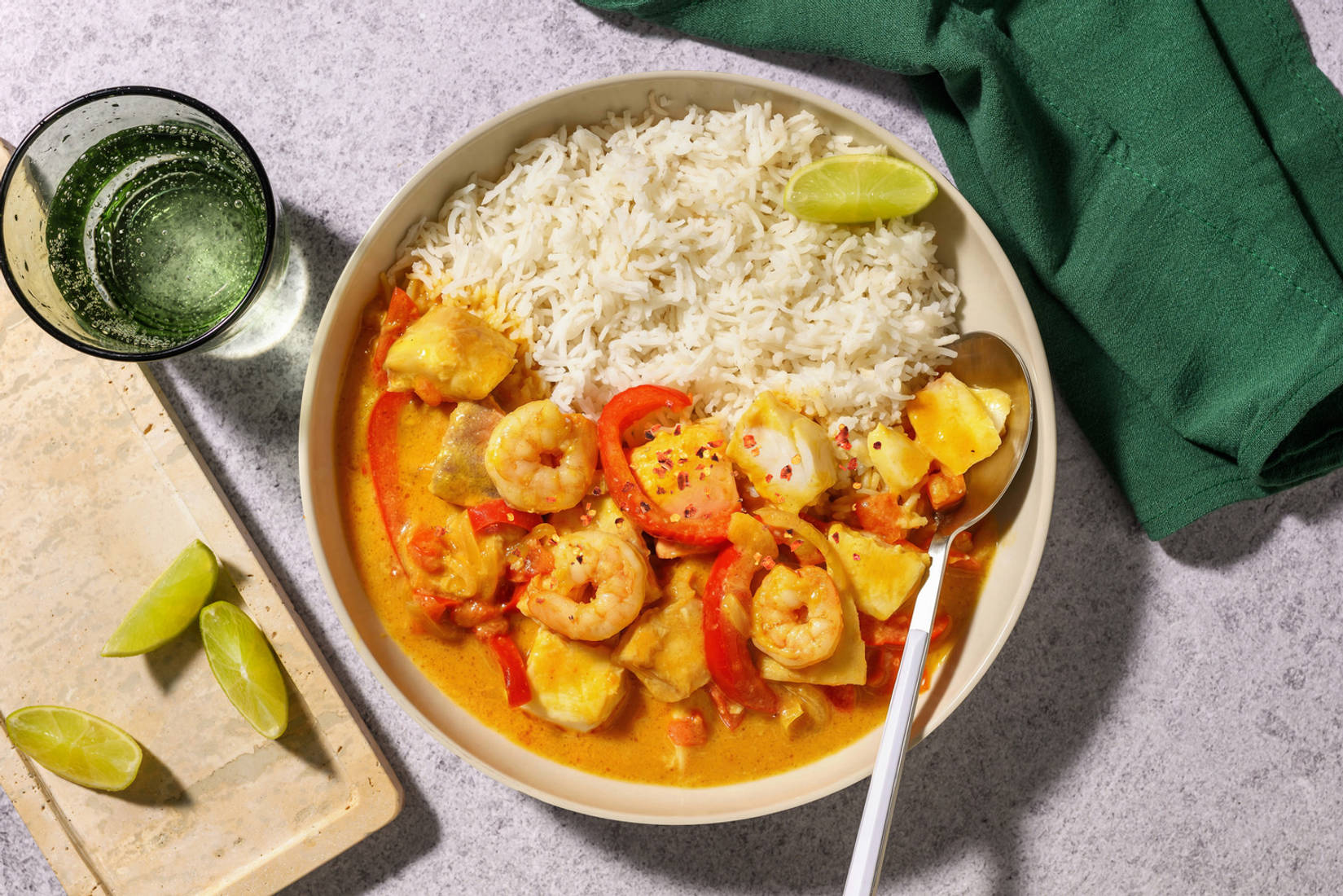 Brazilian Style Fish and Prawn Moqueca