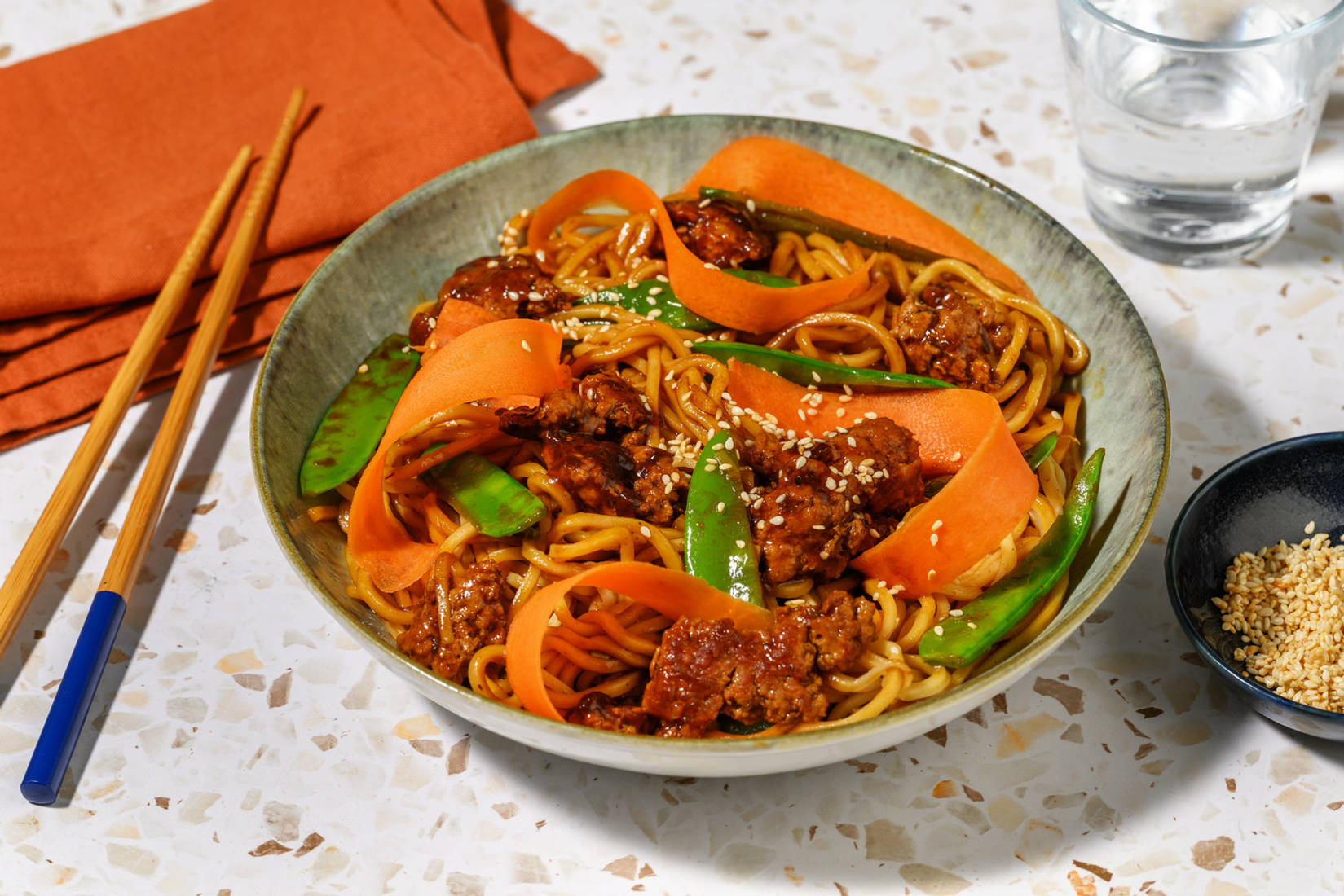 Quick Indonesian Inspired Beef Noodles