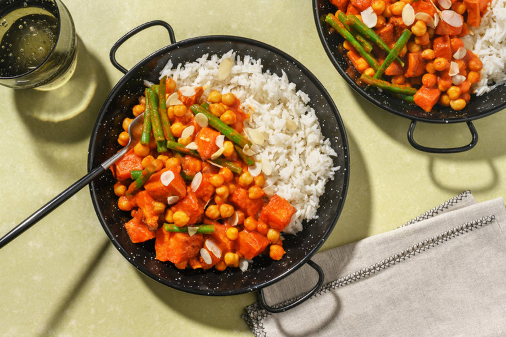 Sweet Potato and Chickpea Rogan Josh with Paneer