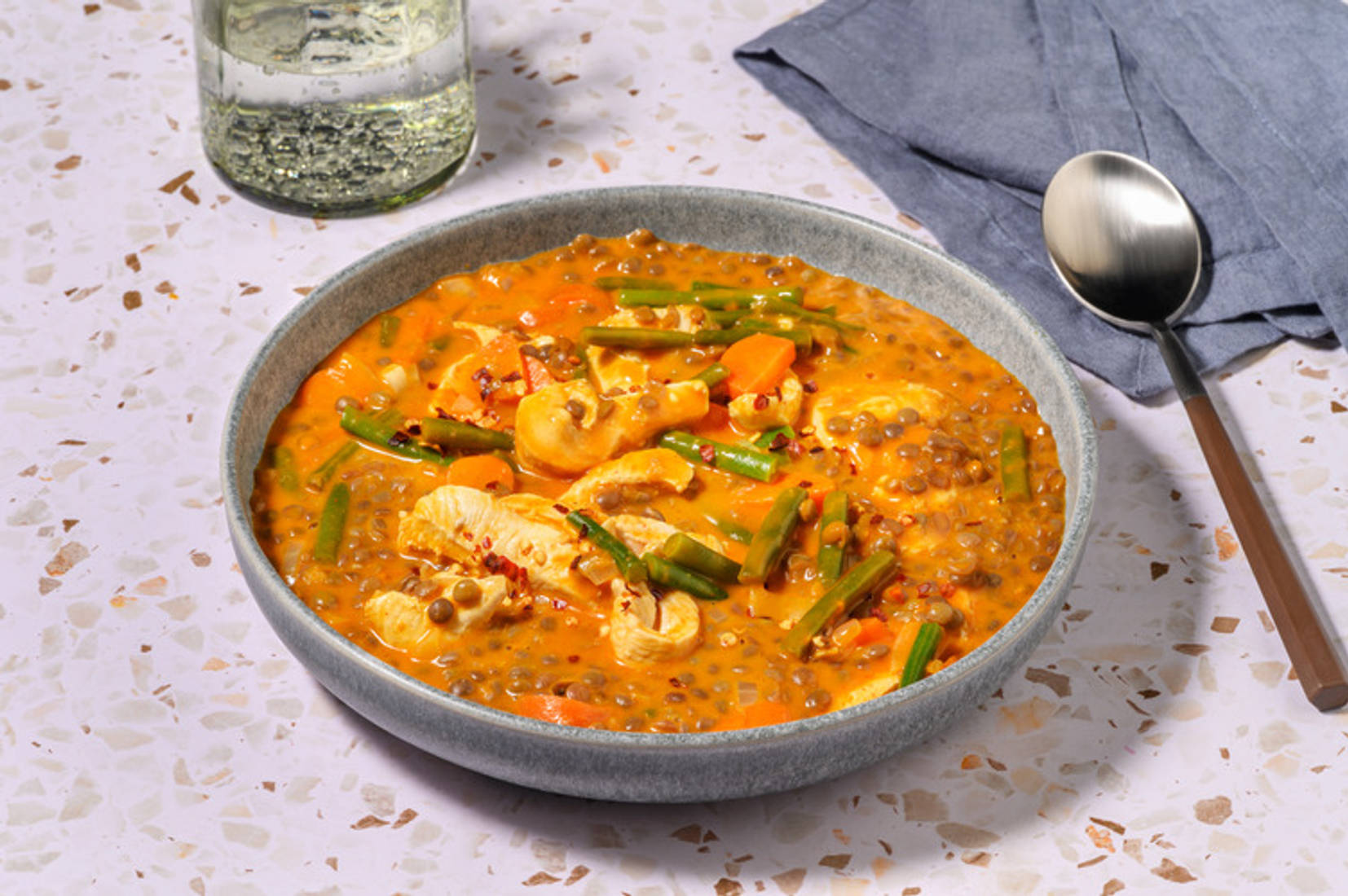 Onepot Hähnchen-Linsen-Dal