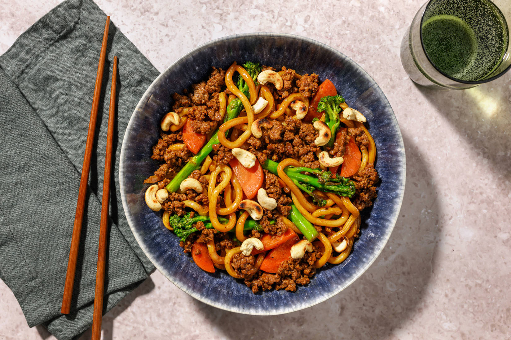 One Pan Hoisin Beef Udon