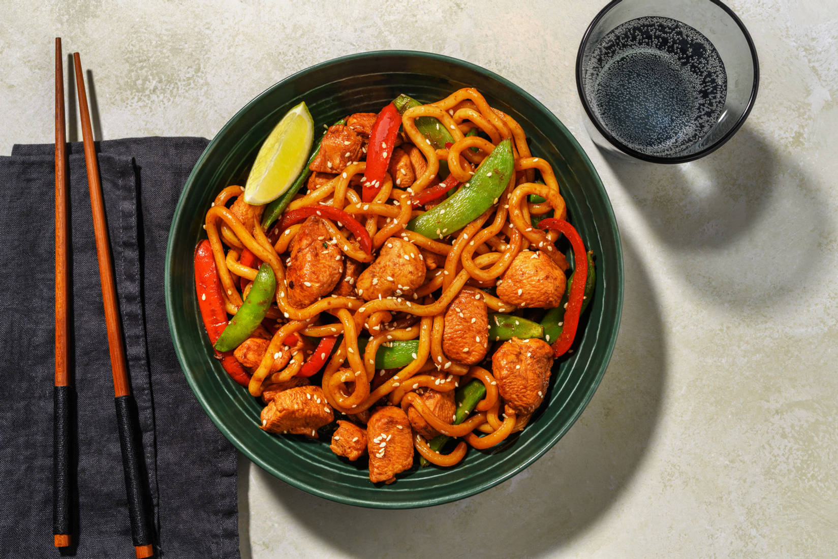 Speedy Spiced Chicken Udon