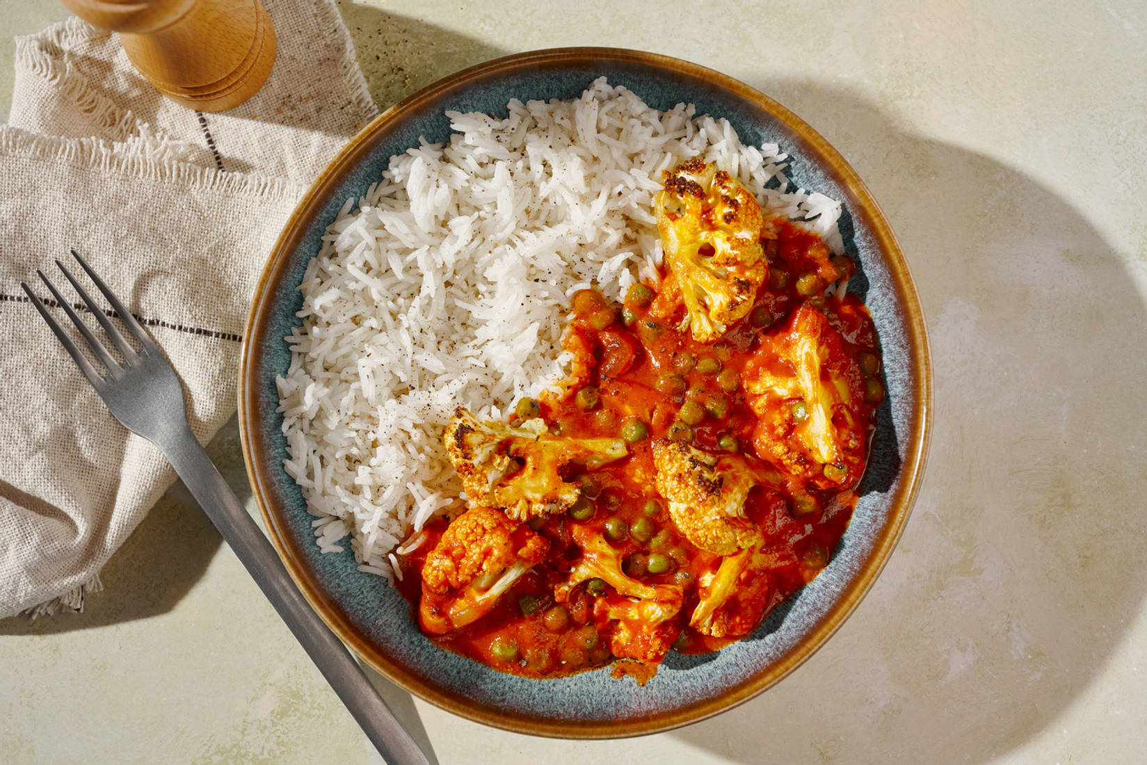 Creamy Gobi Matar Chicken Tikka Masala