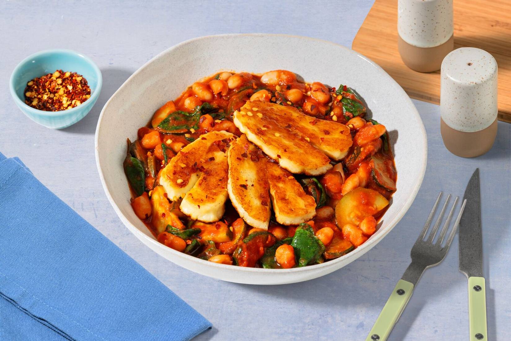 Greek Inspired Honey Glazed Halloumi 