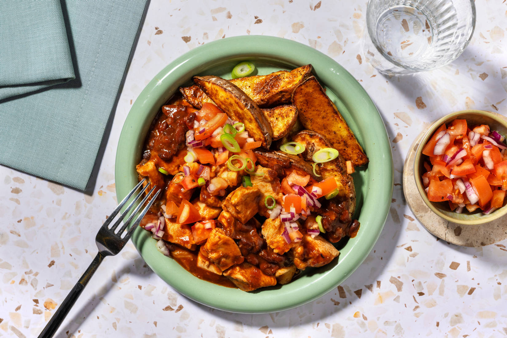 BBQ Double Chicken Loaded Wedges