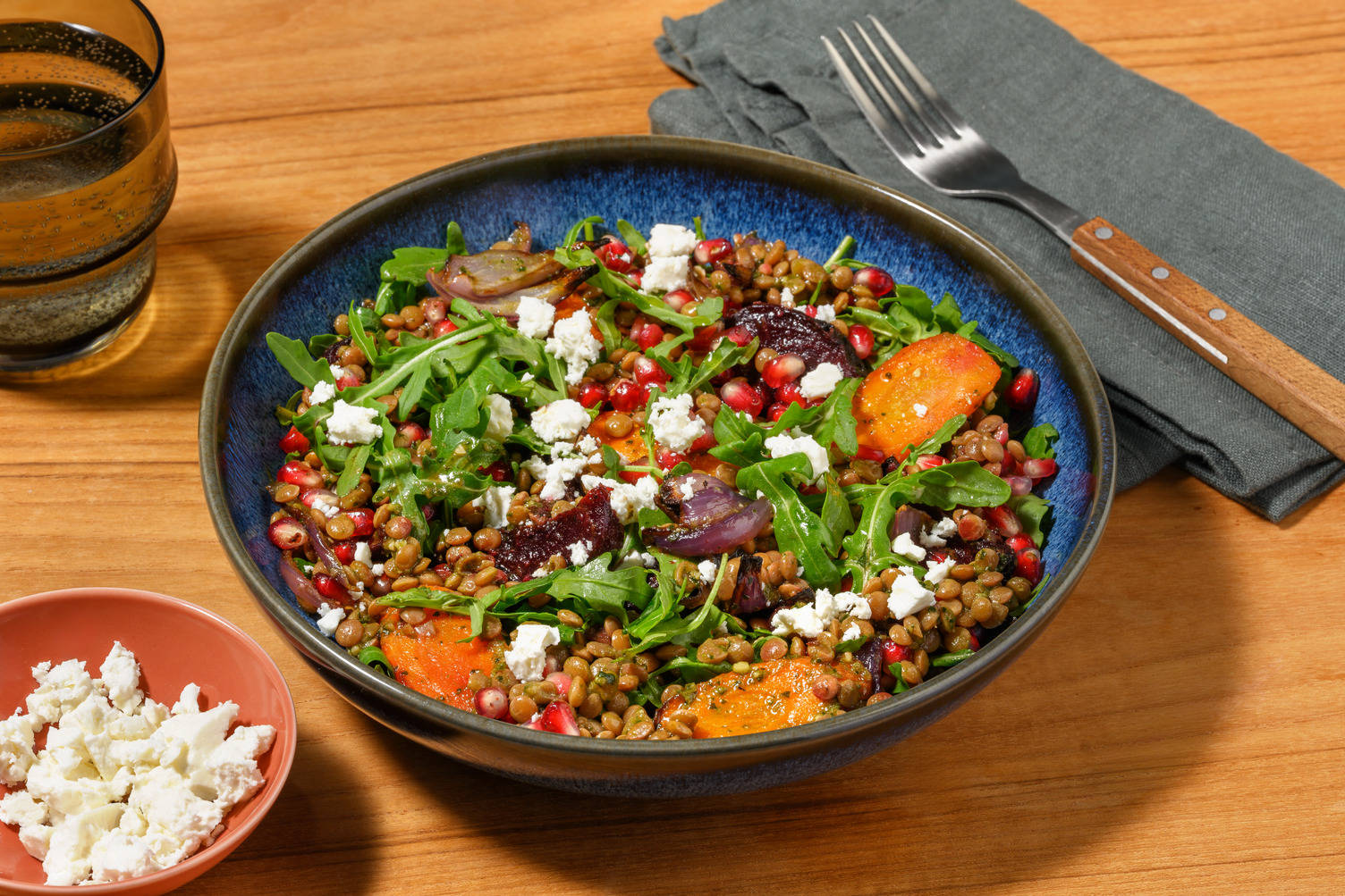 Warm Beetroot, Carrot and Pomegranate Salad