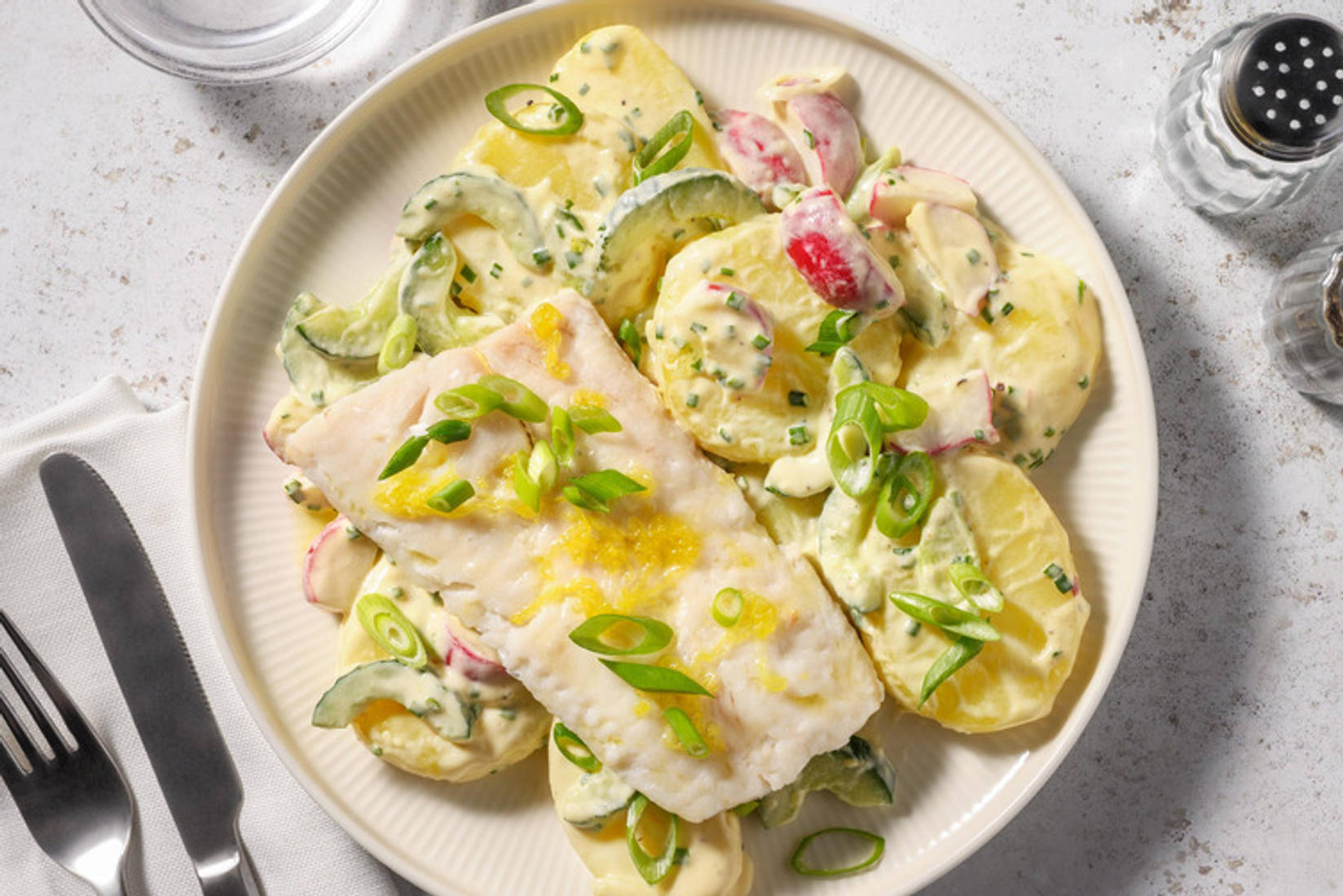 Zitroniger Seelachs aus dem Varoma