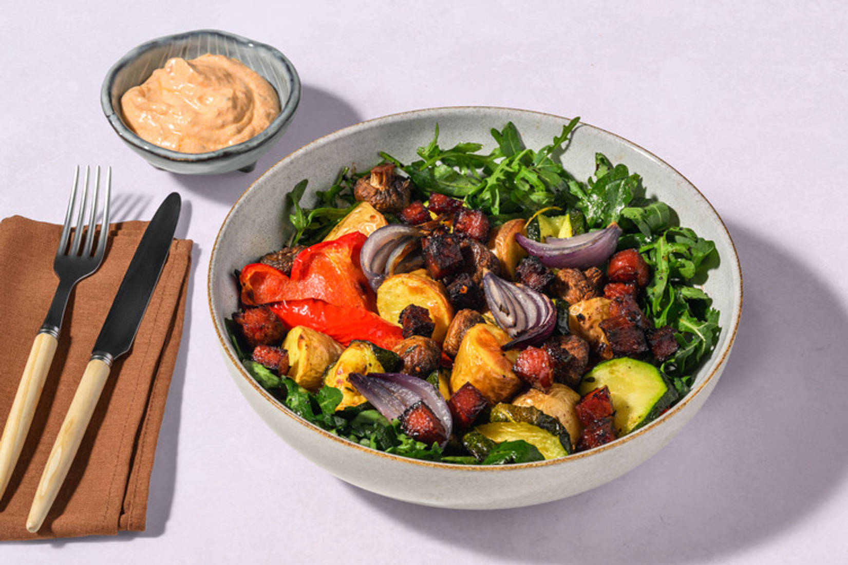 Einfaches Antipasti-Gemüse mit Chorizo