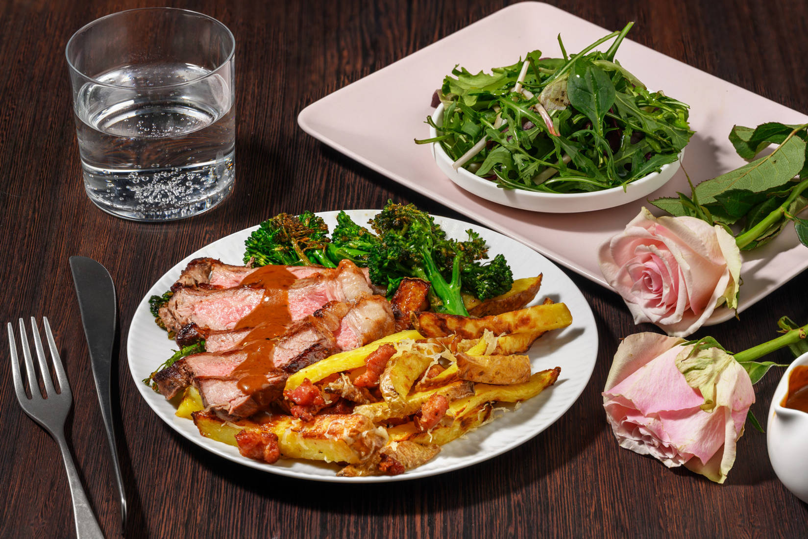 Rump Steak in Creamy Truffle Mushroom Sauce