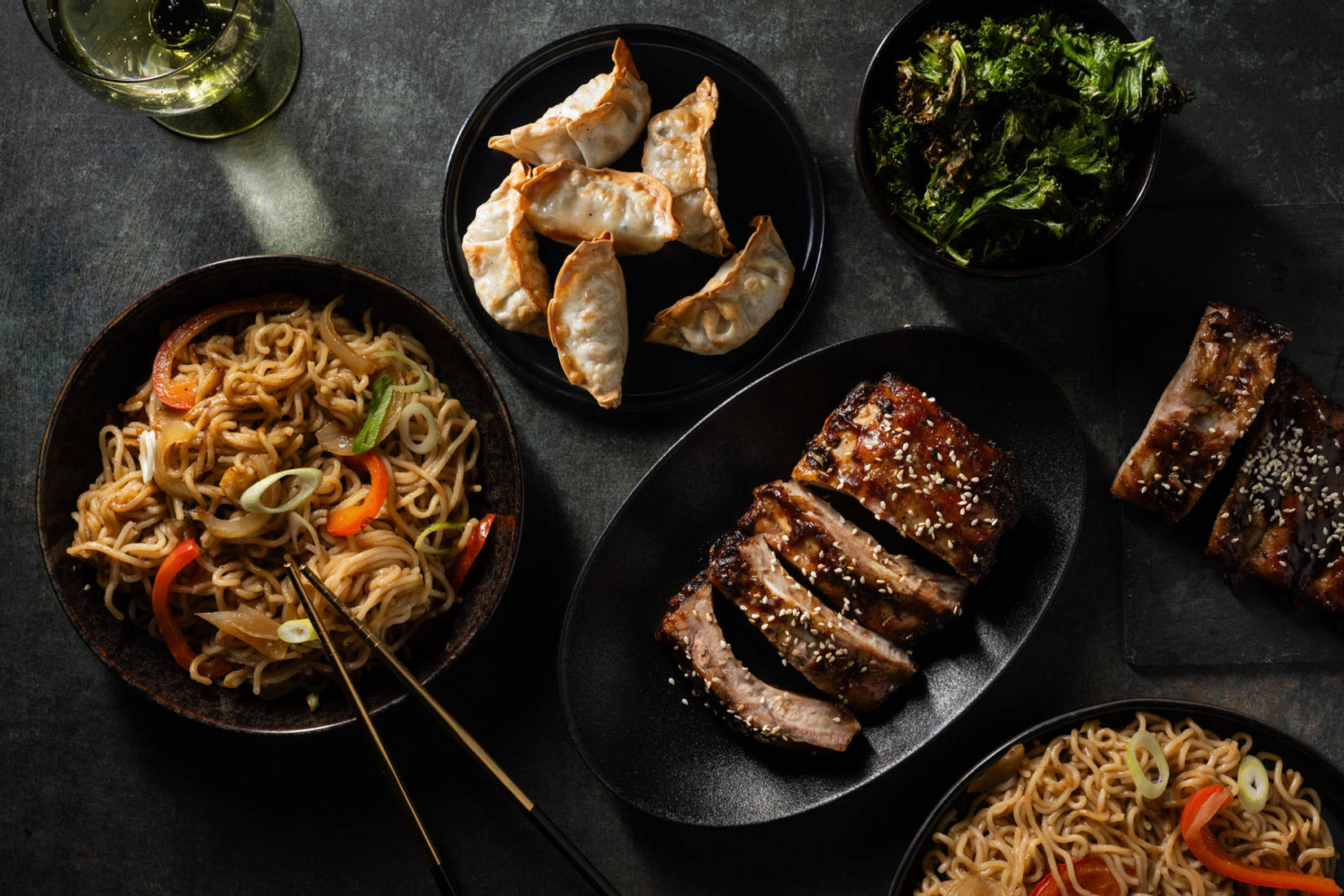 Chinese Style Feast: Szechuan Pork Ribs and Hoisin Noodles