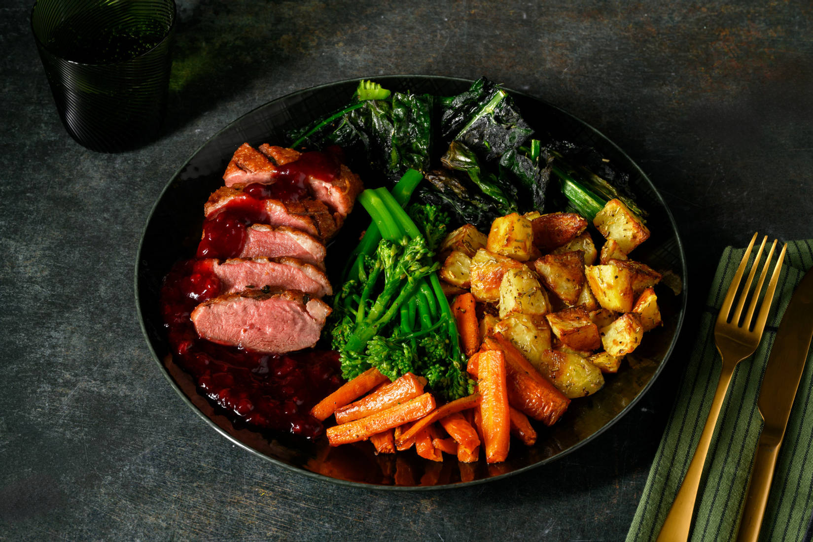 Roasted Duck Breast and Redcurrant Jus