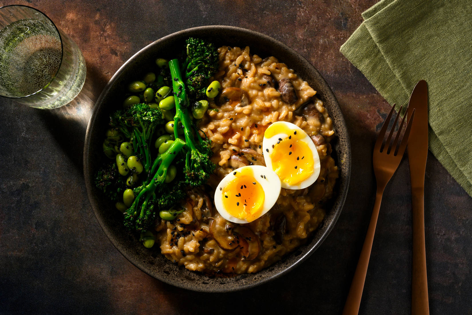 Risotto fusion au miso et Parmigiano Reggiano