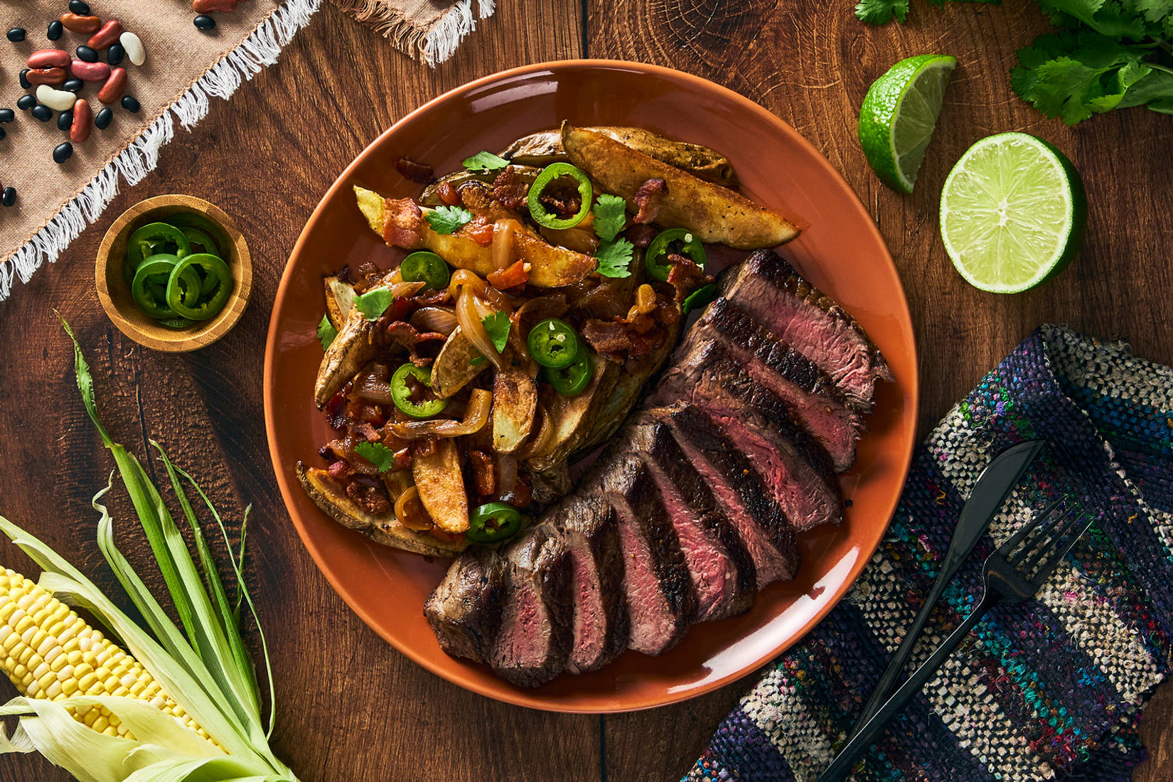 Peruvian Lomo Saltado Double Striploin Steaks