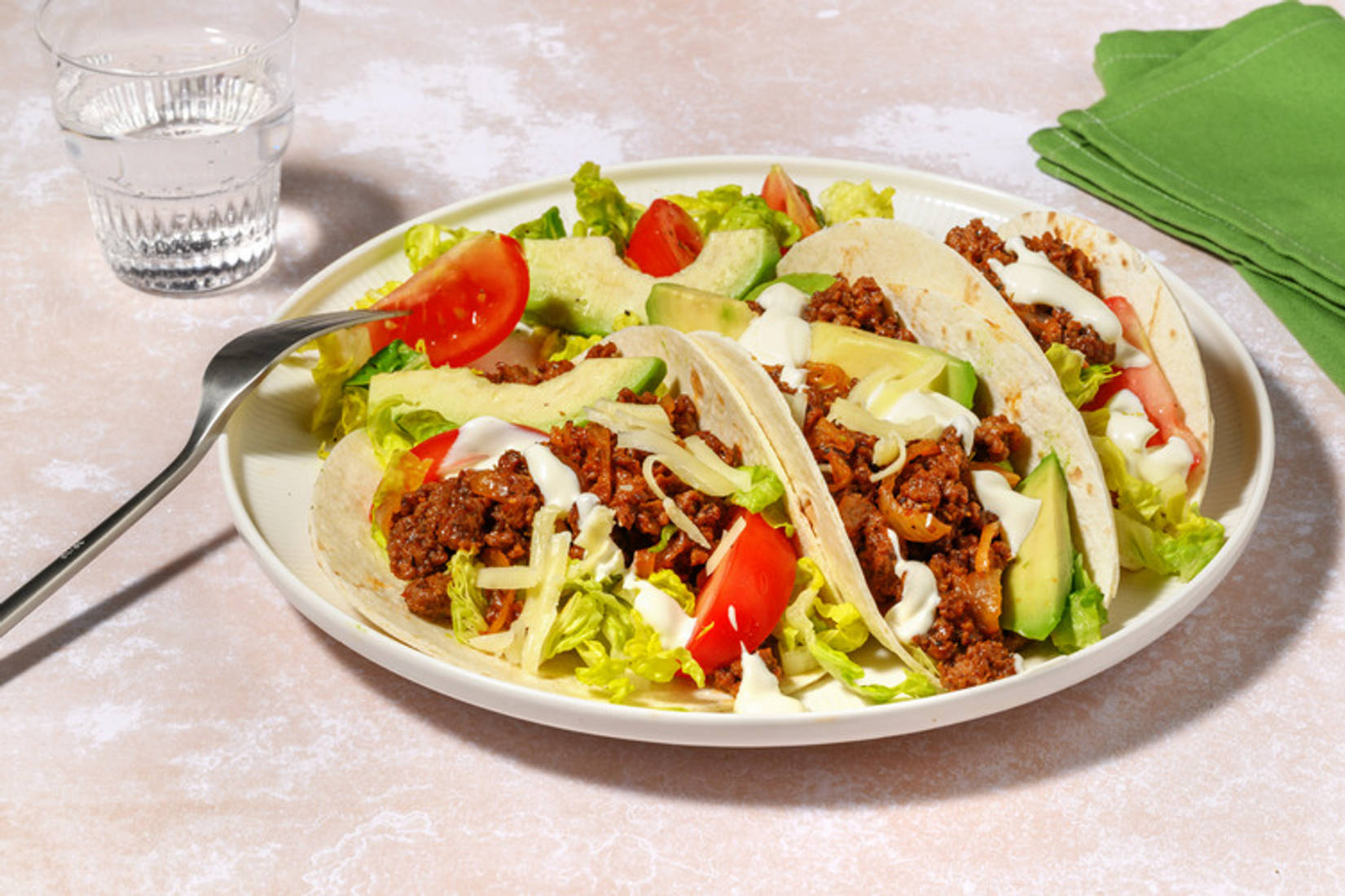 Foolproof Spiced Beef-Pork & Avo Tacos