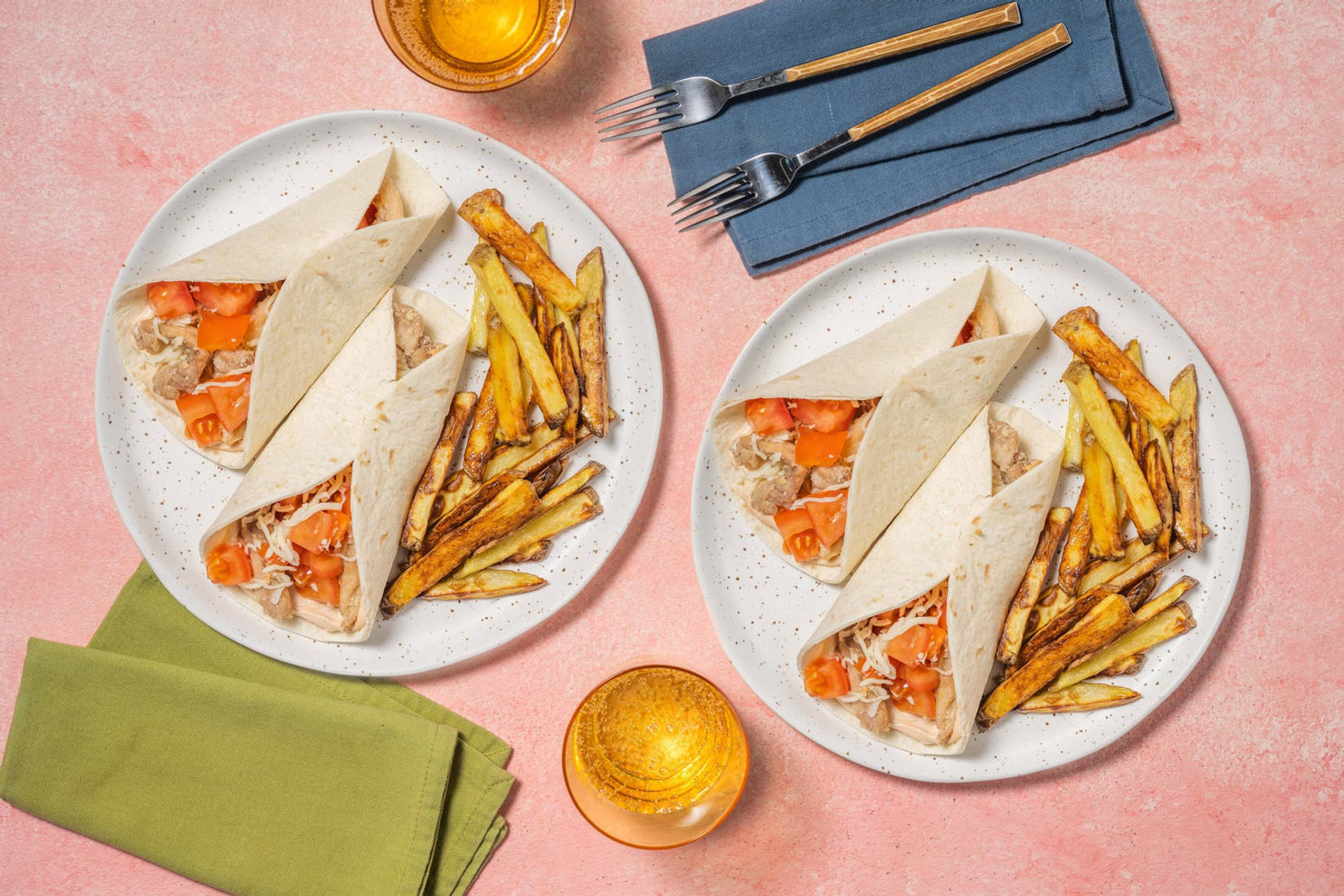 Chipotle Chicken Strip Wraps 