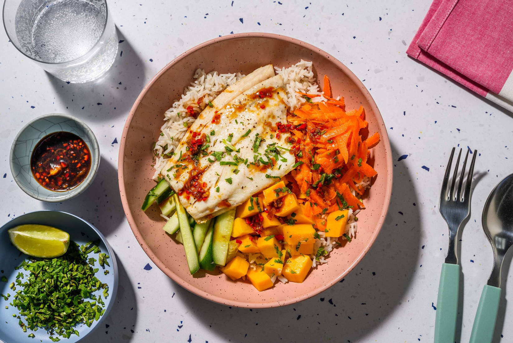 Vietnamesiskinspirerad vit fisk