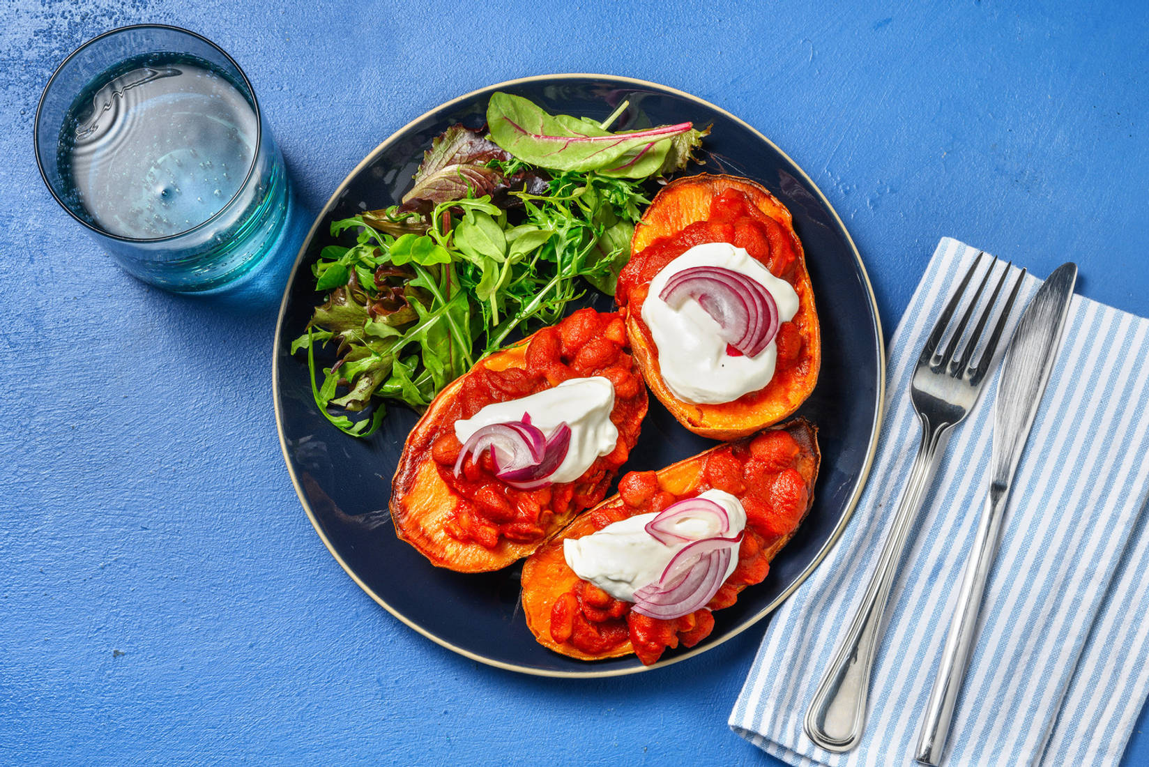 Boston Bean Loaded Sweet Potato Jacky-P