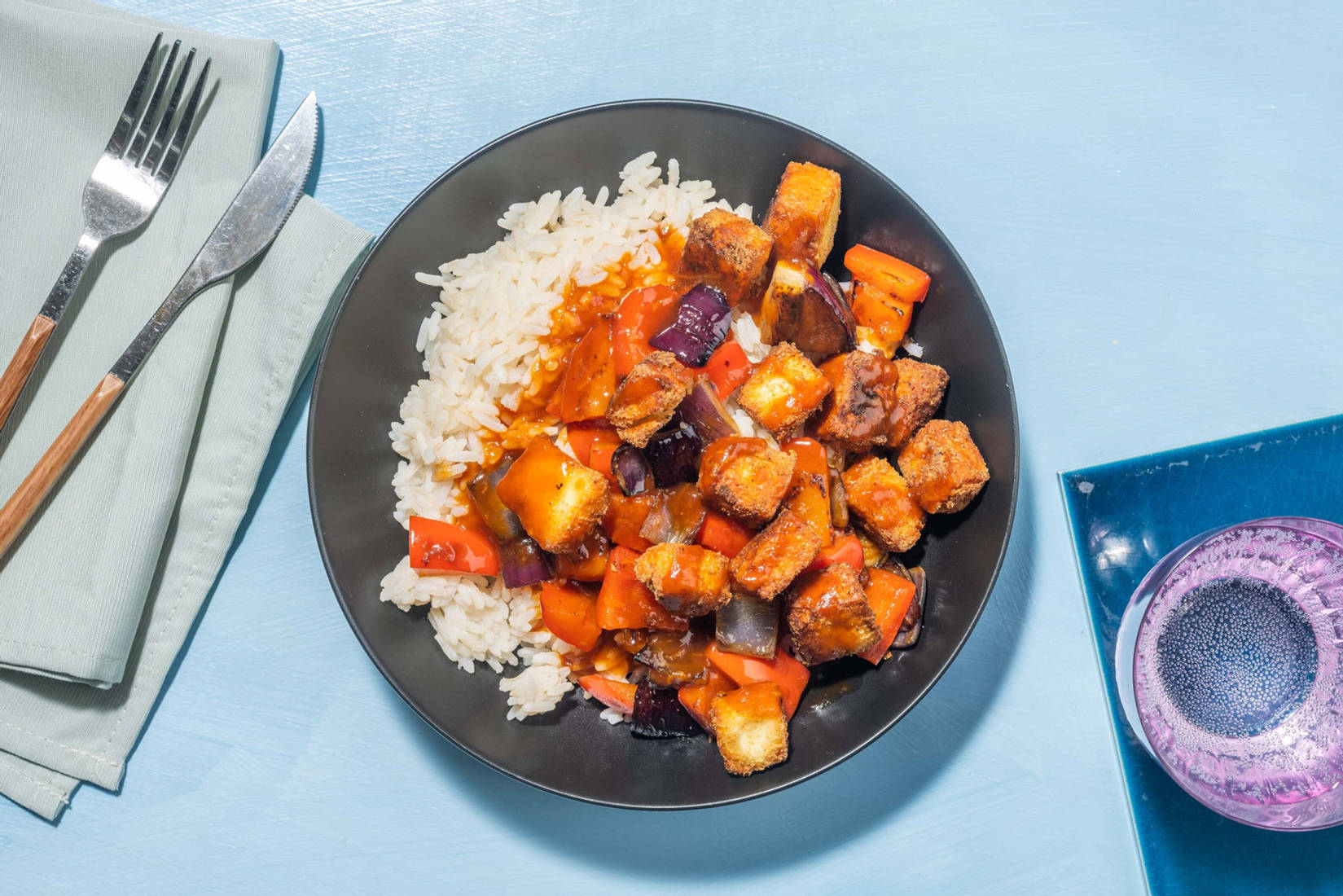 Indo Chinese Style Chilli Tofu