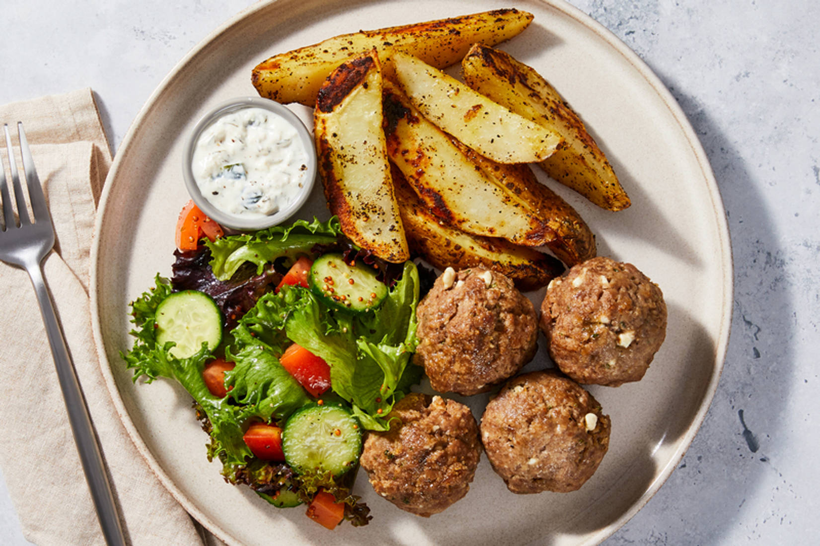Greek-Inspired Feta Meatballs