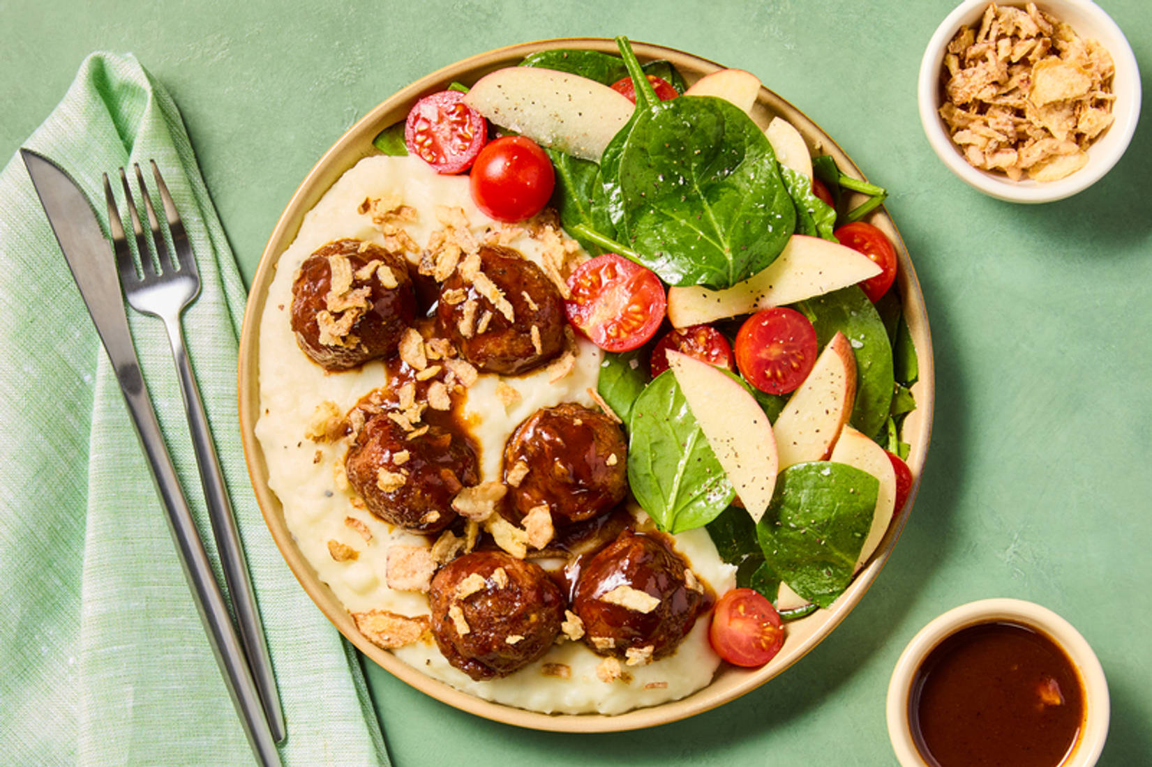 BBQ Beyond Meat® and Apple Meatballs
