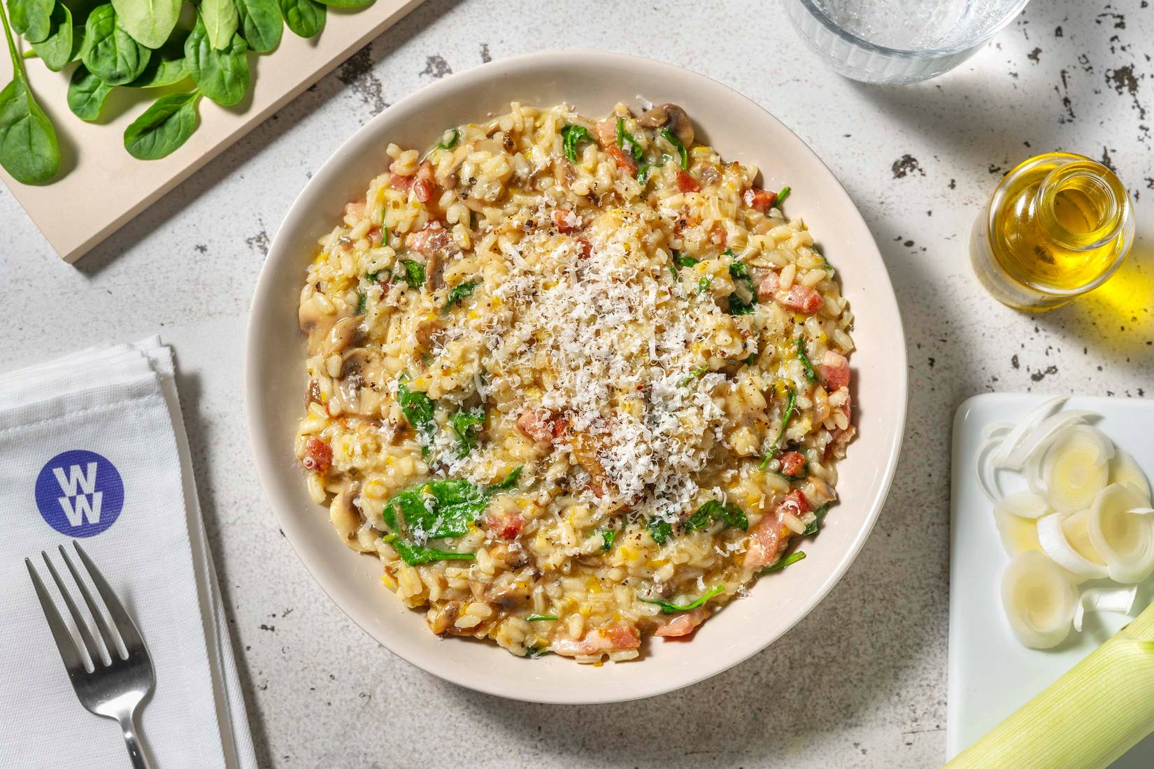 Bacon and Mushroom Risotto