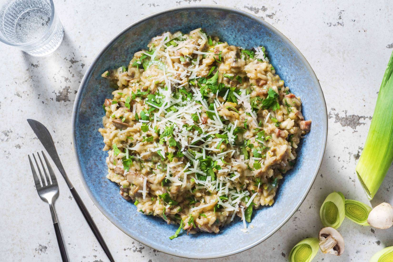 Bacon and Mushroom Risotto