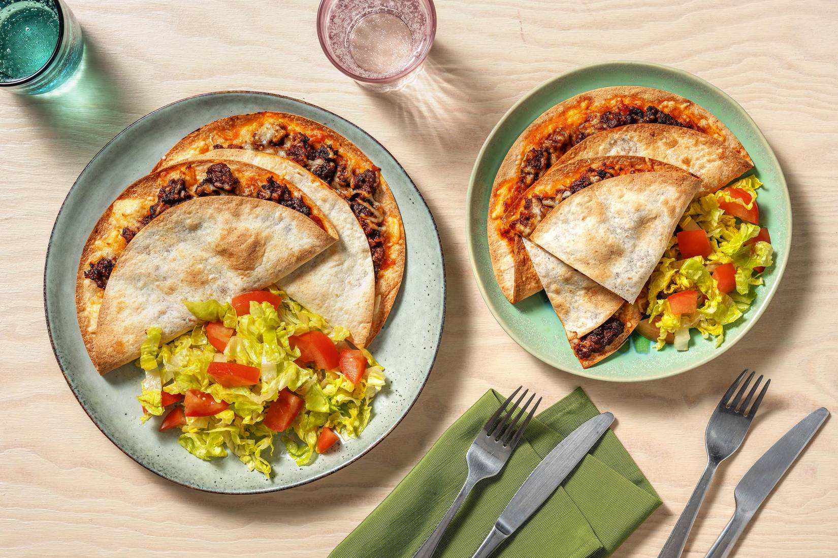 BBQ Beef Quesadillas