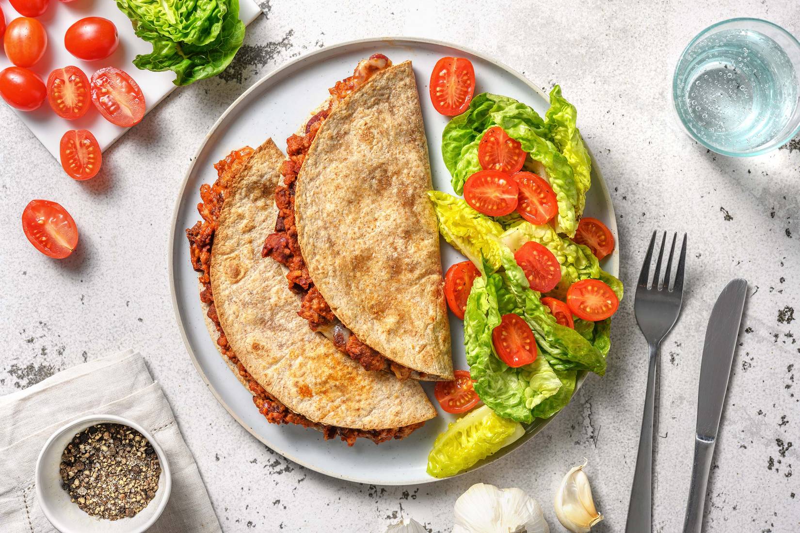 Beef Chilli Quesadillas