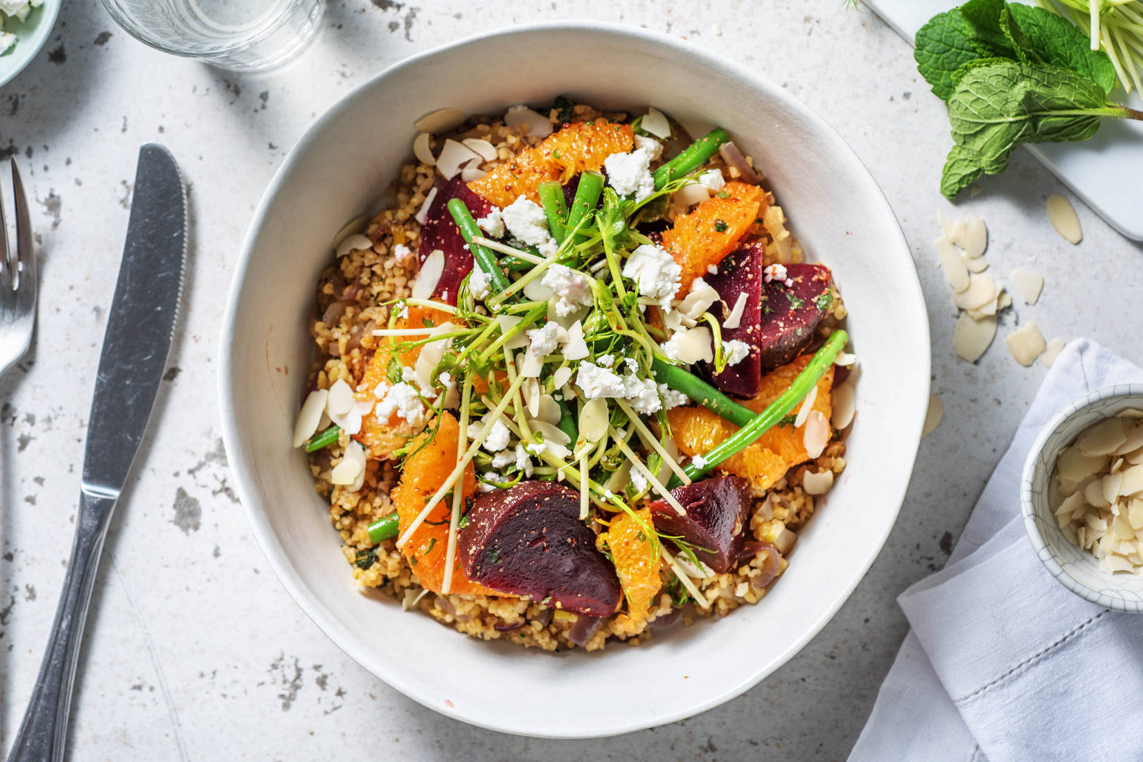 Beetroot, Green Bean & Orange Salad