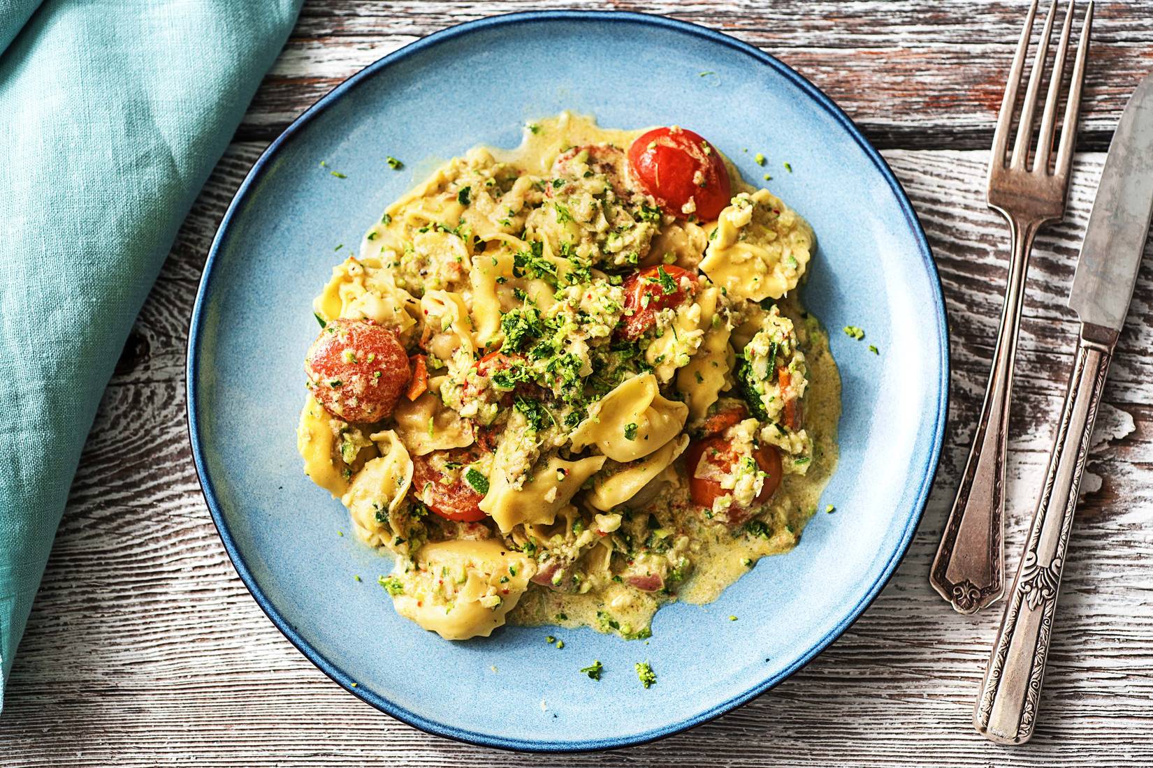 Pilz-Tortellini-Pfanne